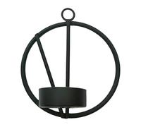 Wall Candlesticks,Art Geometric Sconces Hanging Wall Tea Lights,Round Wall Sconces Used for Wedding Living Room Decoration,Gift Candlestick(Black 3)