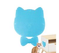 Wall Cat Scratcher - Cat SelfGroomer | Cat Wall Scratcher da parete | The Wall Cat SelfGroomer | 17,5 x 14 cm Space Saving Massager Brush for Indoor Cats Puppy (Blue)