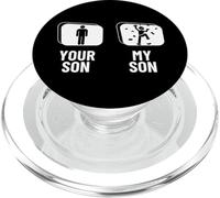 Wall Climbing Your Son My Son Dad Mom Funny Boulder PopSockets PopGrip per MagSafe