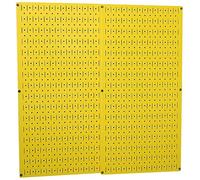 Wall Control 30-P-3232Y Pannello Forato in Metallo Giallo, Confezione da 2