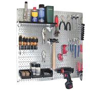 Wall Control 30-WGL-200GVB ha galvanizzato l'organizzatore dell'attrezzo del pannello forato dell'acciaio, Galv/nero