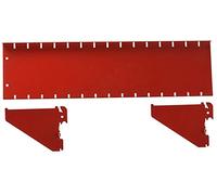 Wall Control ASM-SH-1604 R 4 "Deep Pegboard Shelf Assembly Solo Pegboard, Rosso