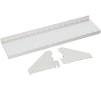 Wall Control ASM-SH-1604 W - Mensola per pannello forato Wall Control da 10,2 cm, colore: Bianco