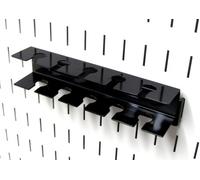 Wall Control ASM-SL-008 B - Supporto porta attrezzi con intaglio in metallo, solo Pegboard, colore: nero