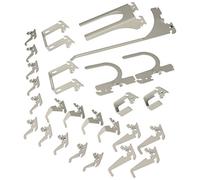 Wall Control kt-200-dlx B Slotted Storage panel Deluxe Hook assortimento, KT-200-DLX W