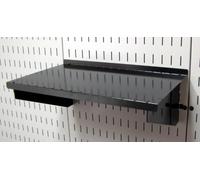 Wall Control (nero ASM-SH-1609 B 23 cm di profondità ripiano pannello forato solo pannello forato, nero