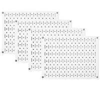 Wall Control Pannello forato da parete modulare in metallo, set di 4 pannelli forati da 30,5 cm di altezza x 40,6 cm di larghezza, pannelli bianchi per riporre oggetti da parete, facili da installare
