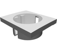 Wall Cover for European Electrical Outlet with Enhanced Center Mounting System