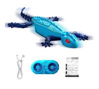 Wall Crawler Gecko with LED Eyes Rechargeable Remote Control Electric