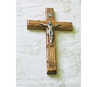 Wall Cross Crucifix olive Wood Olivewood Bethlehem Holy Land Jerusalem 25,4 cm