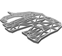 Wall Decoration for Low Poly Elephant - Modern Geometric 3D Art Home Decor