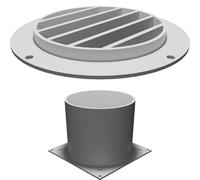 Wall Duct for PC Cooling with 120mm Fan Mount - Computer Heat Extraction System