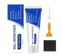 Wall Filler Repair Kit 100g Drywall Patch Set - Crack Hole Filler Paste | Quick Fix Wall Repair Agent with Scraper Sandpaper | Plasterboard RepairTool Home DIY Interior Use