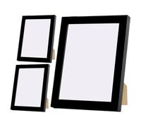 Wall Frame - 8x10in Black Modern Poste | 3 Pieces Photo Frame For Living Room And Bedroom, Modern Black Poster Holder For Home Gallery And Office, Elegant Set; Perfect For Aesthetic Wall Decoration