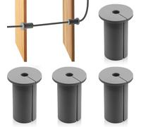Wall Grommets for Starlink Cable da 4 pezzi, occhielli a muro per cavi, copertura per foro passante per cavo a muro compatibile con supporto Starlink per proteggere i cavi, boccole passanti (Grigio)