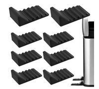 Wall Guard Trash Can, Adhesive Bin Floor Protector, 15x10cm Bumper with Shock Absorb Feature, Rubber Material, Trash Can Guard with Easy Stick Design, Waste Protector for Apartment and RV