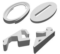 Wall Hanger Plaque for Portal Man 3-Piece Modular Multi-Color Display