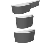 Wall Hanger Set Compatible with 3M Command Strips - Mini Small Medium Mount Kit