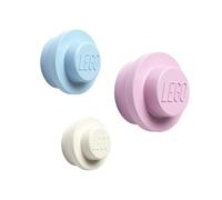 Room Copenhagen Lego-Set Appendiabiti da Parete, White, Light Blue, Pink, S/M
