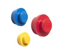 Lego 3 Pezzi Muro Gancio Set Cameretta Bambini Ludoteca - Rosso/Blu/Giallo