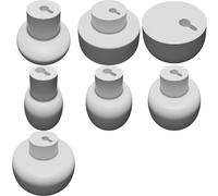 Wall Hook with Hidden Mount - Decorative Single Screw Coat Hanger