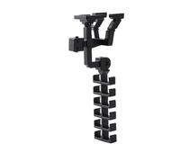 Wall Hooks, Adhesive Towel Rack, 7.87×3.54×3.54 Inches Robot Shape Organizer, Space-Saving Mount Design, Storage Hanger for Door, Entryway, Belt, Purse, Necklace, Clothes