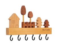 Wall Hooks - Coat Hooks | Towel Hooks | Key Holder For Wall | Key Hook Holder With Multiple Hooks Stylish Wall Hooks For Home Decor Wall Decoration Coat Hooks With 6 Hooks For Lobby & Bedroom