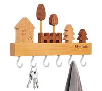 Wall Hooks - Coat Hooks | Towel Hooks | Key Holder For Wall | Key Hook Holder With Multiple Hooks Stylish Wall Hooks For Home Decor Wall Decoration Coat Hooks With 6 Hooks For Lobby & Bedroom