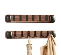Wall Hooks, Wall Organizer, Cloth Holder, Foldable Hanger Rack, Heavy Duty Clothes Hook, Strong Adhesive Mount, Multi-Purpose Storage Solution, For Bathroom, Kitchen, Shower, Living Room, Door