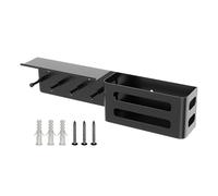 Wall Key Holder - 4-Hook Shelf Organizer Decor | Modern Metal Mail and Key Holder with Tray | Perfect for Entryway, Front Door, Apartment, Farmhouse, Bedroom, Office, and Home Wall Storage