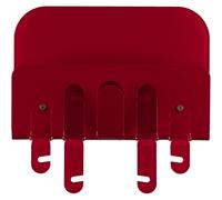 wall keys letters holder r2 rosso, dimensioni 33x6xH30 cm, peso 0,67 kg, spessore 5 mm rosso