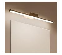 Wall Lamp Led Bathroom Mirror Lights Black/White 400/600/800/1000/1200mm Modern Makeup Dressing Bathroom Led Mirror Lamp Fixture (Color : GoldCoolwhite Size : L1000mmStyleA) (Goldcoolwhite L400mmSty