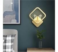 Wall Lamp Light LED Sconce Butterfly Square, 15W Modern Living Room Decor, Indoor Headboard Sconces Mounted Lamps, Retrò