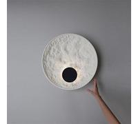 Wall Lamp, Modern Wall Sconce, Loft Resin Led Wall Lamps Art Circle Wall Light Retro Bedroom Bedside Bar Cafe Decor Led Wall Sconce,Indoor Wall Light/Warm White/Large