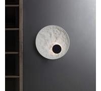 Wall Lamp, Modern Wall Sconce, Loft Resin Led Wall Lamps Art Circle Wall Light Retro Bedroom Bedside Bar Cafe Decor Led Wall Sconce,Indoor Wall Light/Warm White/S