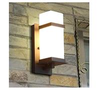 Wall Lamp Sconce Simple Creative Outdoor Staircase Aisle Garden Glass Lampshade Indoor/Outdoor Waterproof Wall Light E27 Socket (Size:Height: 40cm) Light Chandeliers Ceiling Lights