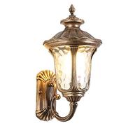 Wall Lanterns Exterior Wall Light, Outdoor Wall Sconce Fixtures, Oil Rubbed Bronze/Black Porch Light,Rust Wall Mount Lighting With Glass For Exterior Porch Patio House Garage Farmhouse/Bronze/23*50Cm