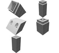 Wall Light Compatible with Minecraft Torch Design with RGB LED Support