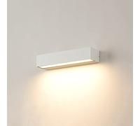 Wall Light Indoor LED 18W 3000K Warm White Modern Aluminum Wall Lamp Decorative Wall Sconce Lamp for Living Room Bedroom Hallway Corridor Stairs Hall, White, 30cm