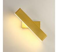 Wall Light Indoor LED 6W Gold 360° Rotatable Aluminium Wall Lamp 3000K Warm White Modern Decorative Wall Sconce, for Living Room Bedroom Hallway Corridor Stairs Hall