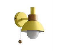 Wall Light Indoor LED 7W 3000K Warm White Modern Metal Wall Lamp Decorative Wall Sconce Lamp for Living Room Bedroom Hallway Corridor Stairs Hall, Yellow