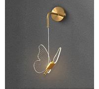 Wall Light Indoor LED Dimmable 10W Warm/Natural/White Light Wall Lamp Modern Metal Decorative Wall Sconce Lamp for Living Room Bedroom Hallway Corridor Stairs Hall, Gold