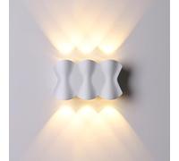 Wall Light, Wall Lamp, LED Indoor, Wall Sconce Lighting Spot Light Night Lamp, Up And Down Wall Lamp Warm White LED Sconce for Living Room,Bedroom,Hallway (White, B)