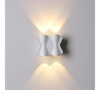 Wall Light, Wall Lamp, LED Indoor, Wall Sconce Lighting Spot Light Night Lamp, Up And Down Wall Lamp Warm White LED Sconce for Living Room,Bedroom,Hallway (White, A)
