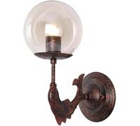Wall Light, Wall Lamp, Wall Sconces with Globe Glass Shade Porch Wall Mount Lamp Indoor Hallway Fixture Red Metal Fish Wall Sconce for Bedroom Living Room Corridor Restaurant
