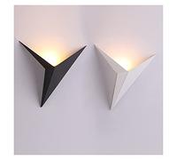 Wall Lights Modern Minimalist Triangle Shape LED Wall Lamps Nordic Style Indoor Wall Lamps (Body Color : White Color Temperature : Warm White) (Warm White Black)