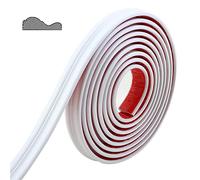 Wall Molding Trim & Chair Rail | Peel and Stick Autoadhesive Panel Molding | DIY Home Decor sul telaio dello specchio della porta del gabinetto, 5m x 32mm