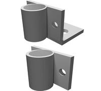 Wall Mount Bracket for 3.5mm Audio Jack Input Output Corner Flat Install