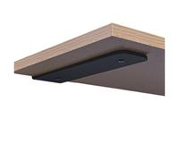 Wall Mount Bracket Supports Shelves Decoration Mounting Shelf Holder On The Metal Brackets Stand Adatto per garage e bagni(Black 23cm 2pcs)