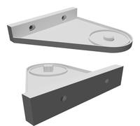 Wall Mount Brackets for Dunelm Roller Blinds - Slim Profile Design